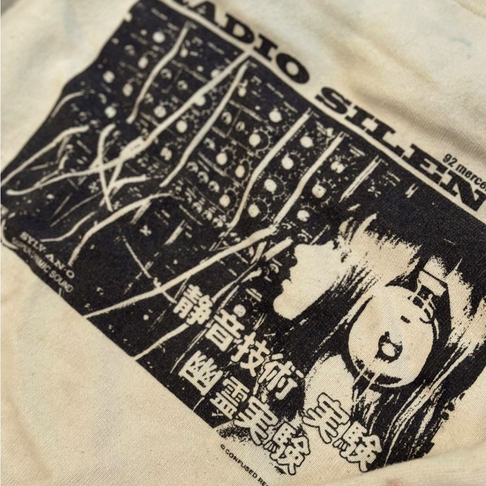 Brandy Melville “Radio Silence” cropped sweatshirt.